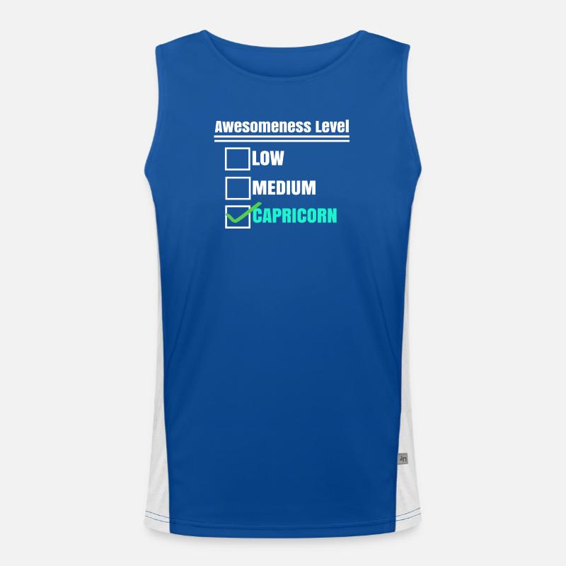Horoskop Statement Sternzeichen Himmel Steinbock Funktionelles Kontrast-Tank Top für Männer 