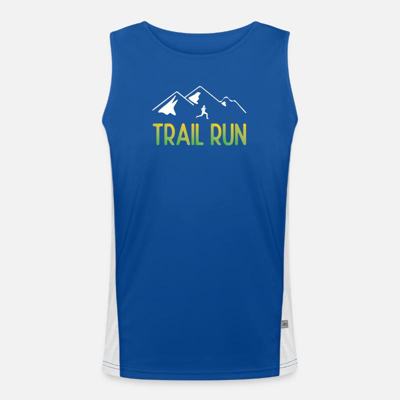 Trailrun Funktionelles Kontrast-Tank Top für Männer 