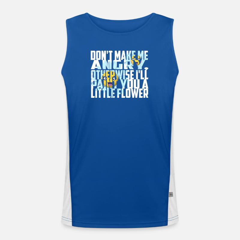 Mach mich nicht Wütend Funktionelles Kontrast-Tank Top für Männer 