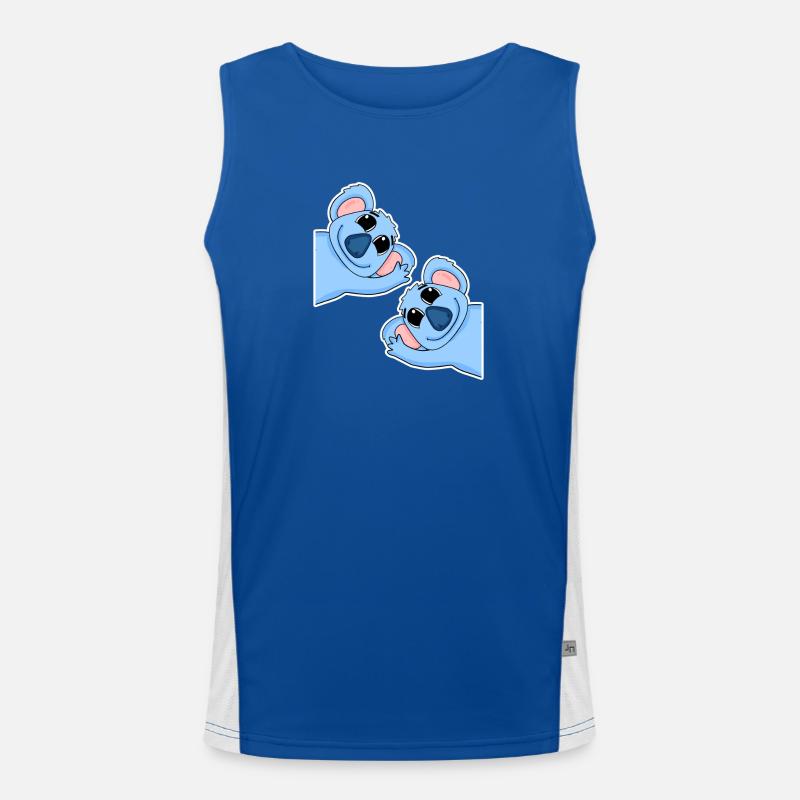 Koala Koalas Funktionelles Kontrast-Tank Top für Männer 