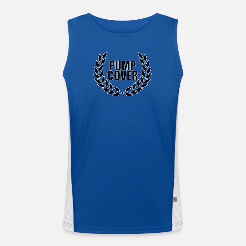 Pump Cover Funktionelles Kontrast-Tank Top für Männer 