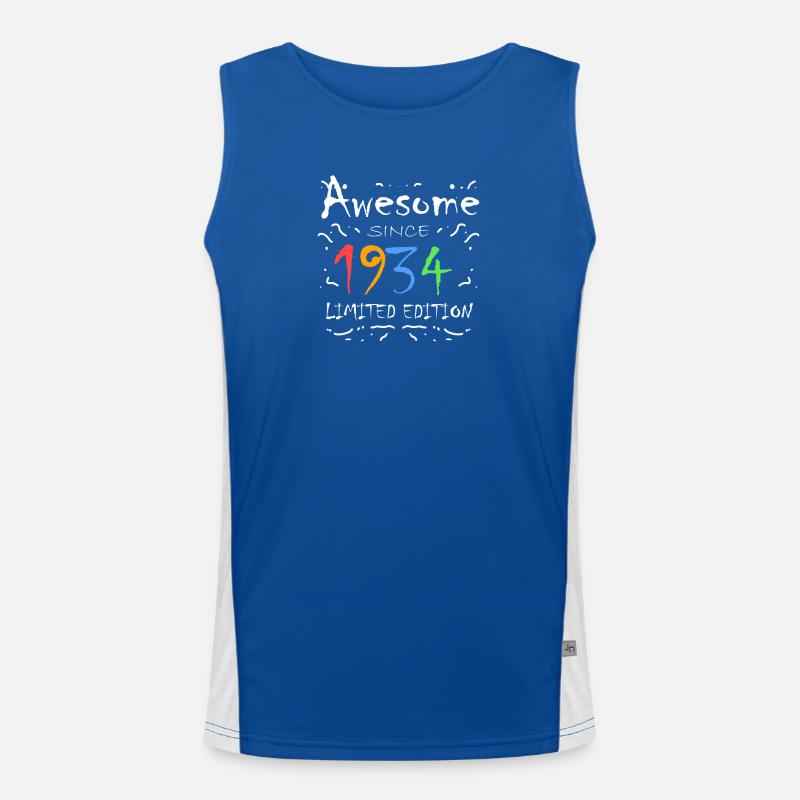 1934 - born 1934 Men's Functional Contrast Tank Top 
