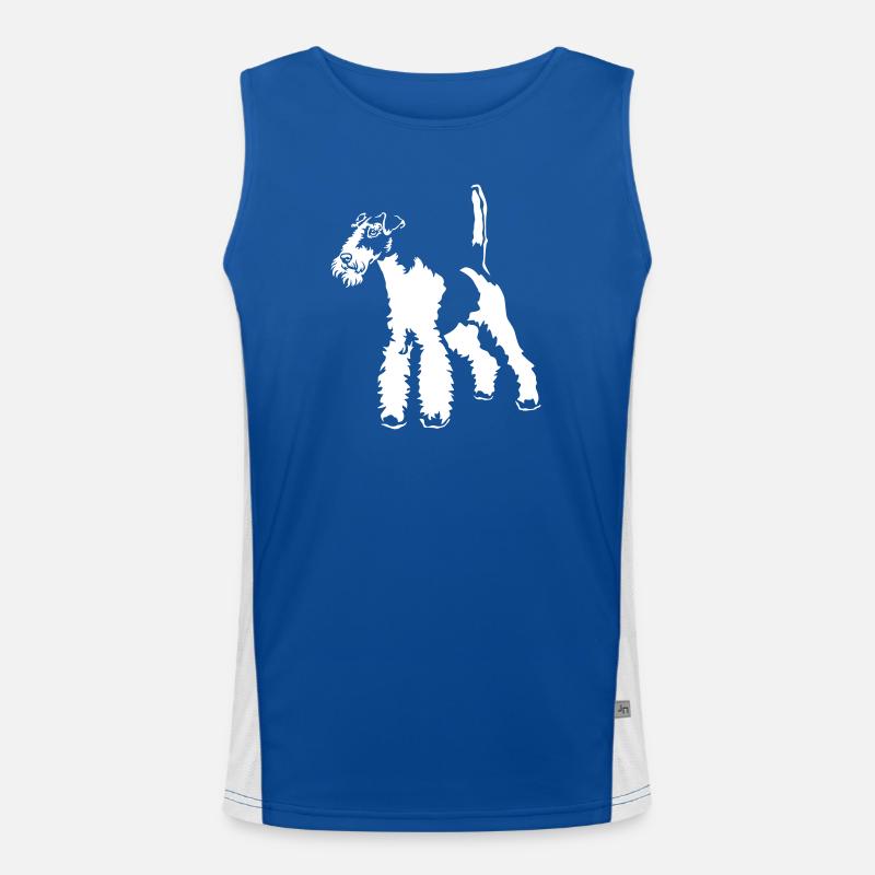 Foxterrier "Black Edition" Funktionelles Kontrast-Tank Top für Männer 