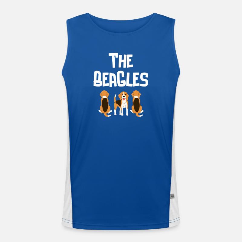 Beagle, Jagd, Jagdhund Funktionelles Kontrast-Tank Top für Männer 
