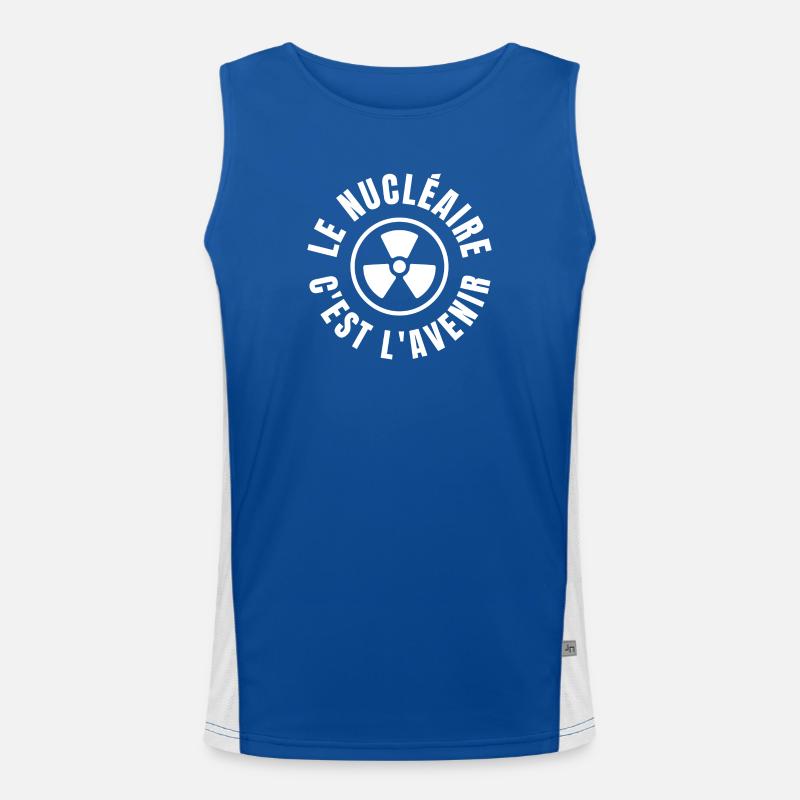 nuclear, nuclear energy Men's Functional Contrast Tank Top 
