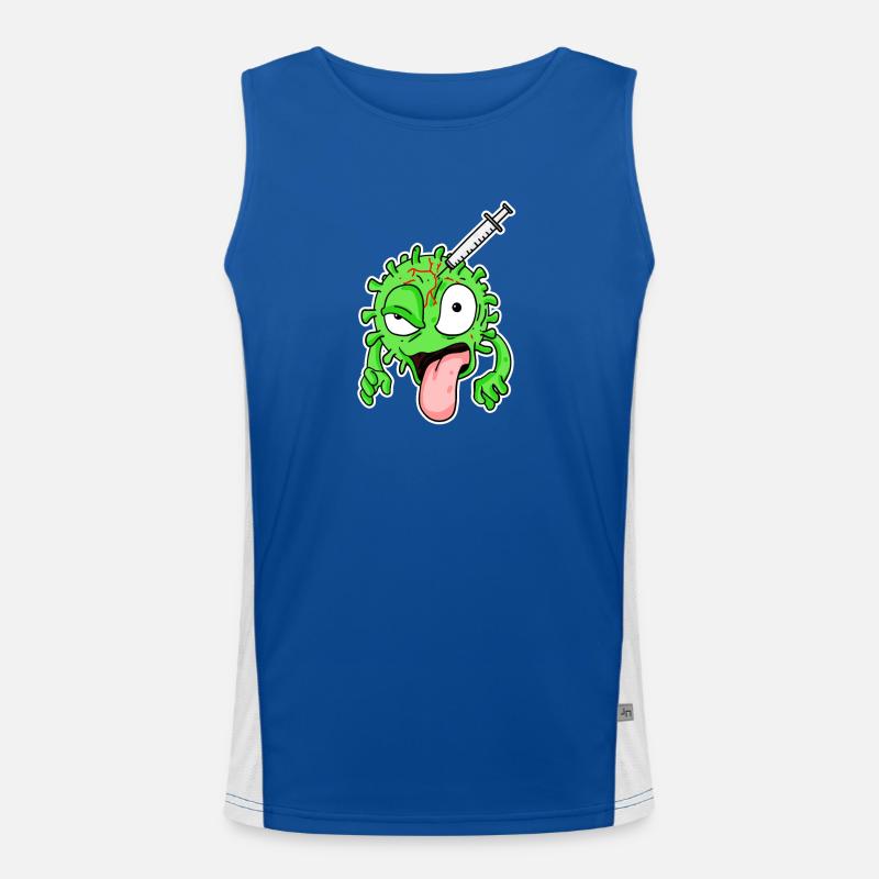 Virus vaccination Men's Functional Contrast Tank Top 