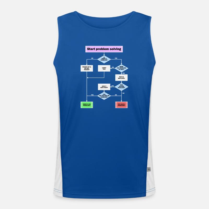 Résolution de problème Débardeur respirant contrasté Homme 