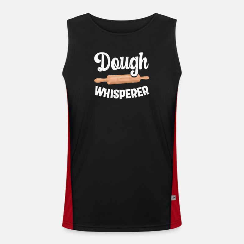 Baking Baker Baker - Men's Functional Contrast Tank Top  - black/red