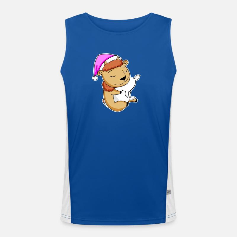Bison Funktionelles Kontrast-Tank Top für Männer 