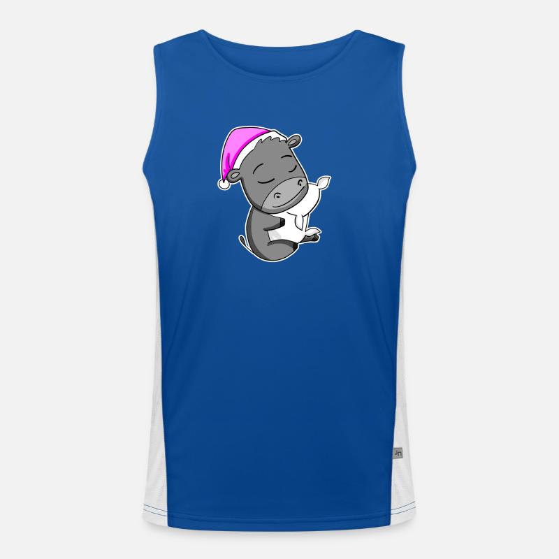 Esel Funktionelles Kontrast-Tank Top für Männer 