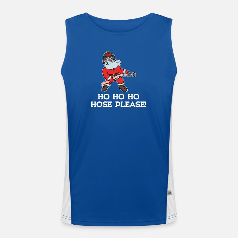 Fire Brigade Fire Protection Fire Hose Statement Men's Functional Contrast Tank Top 