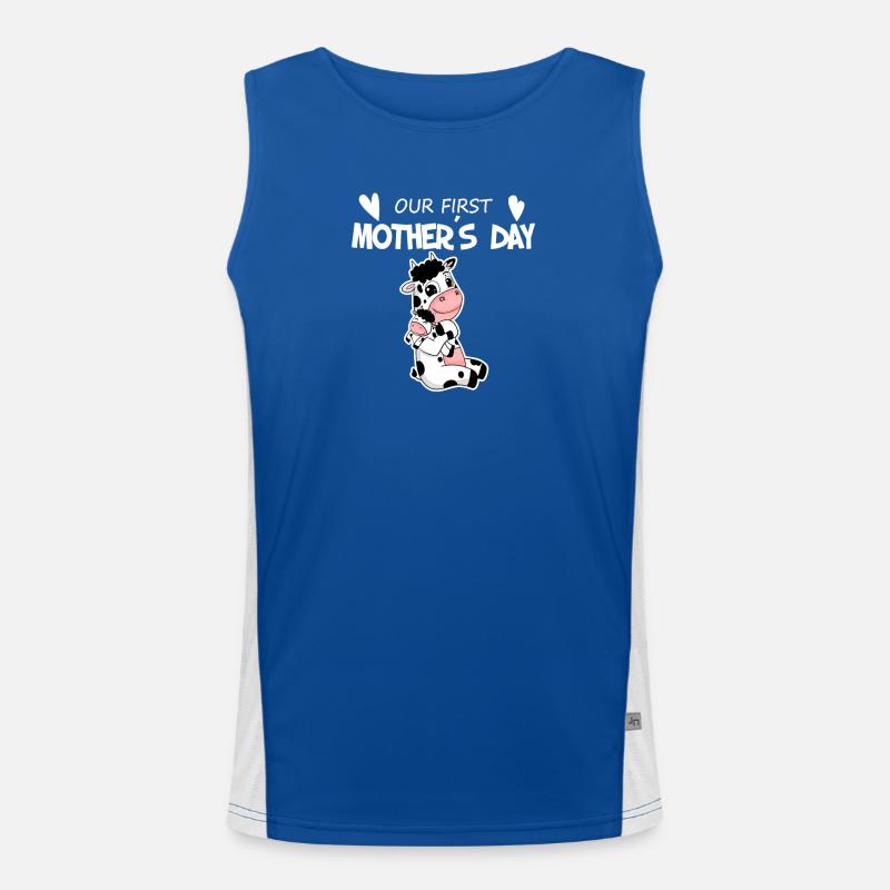 Muttertag - erster Muttertag Geschenk Funktionelles Kontrast-Tank Top für Männer 