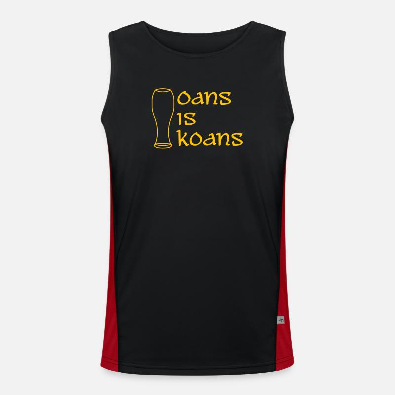 Oans est koans - un n’est pas - dialecte Débardeur respirant contrasté Homme 