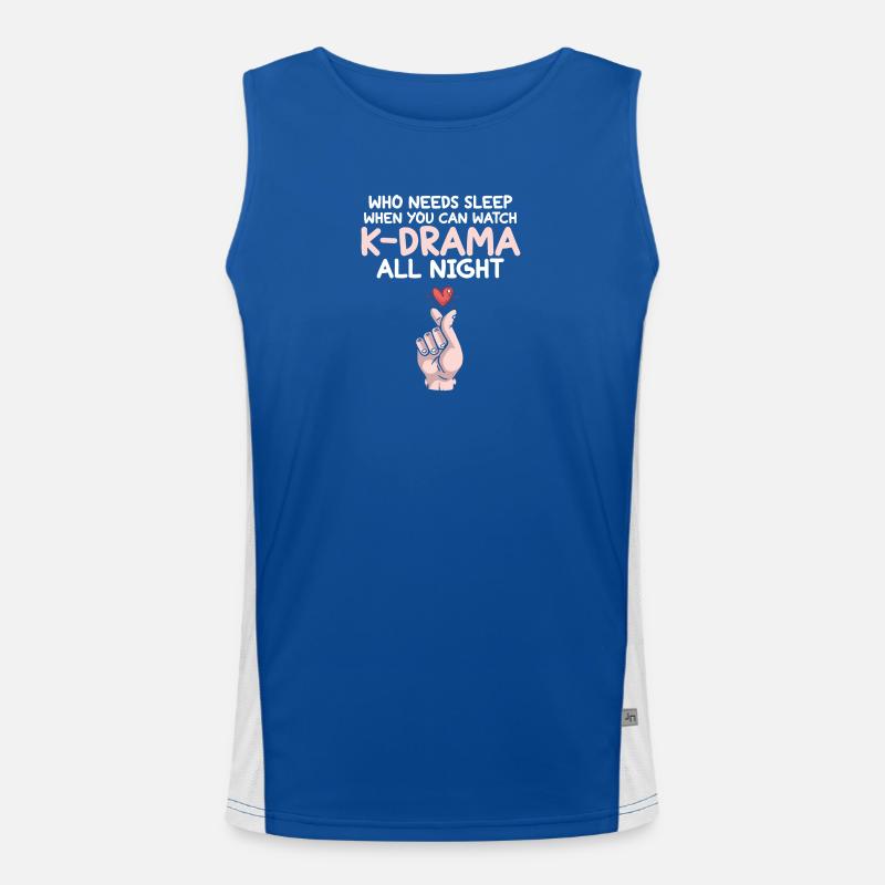 K-drama K-pop series design Men's Functional Contrast Tank Top 