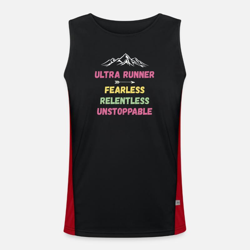 Ultra Runner - Intrépide. Implacable. Imparable. Débardeur respirant contrasté Homme 