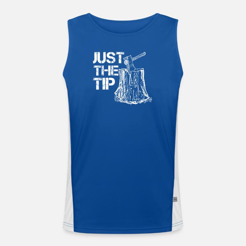 Axtwerfen Nur Die Spitze Axtflüsterer Vintage Funktionelles Kontrast-Tank Top für Männer 
