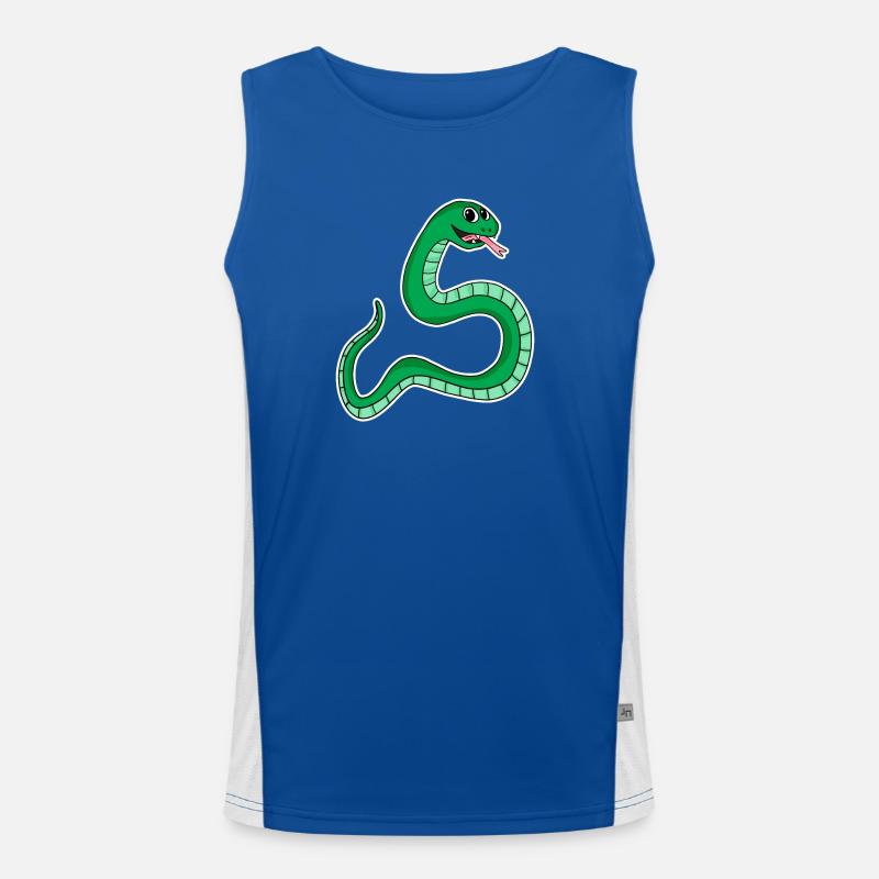 Serpent - Serpent vert Débardeur respirant contrasté Homme 