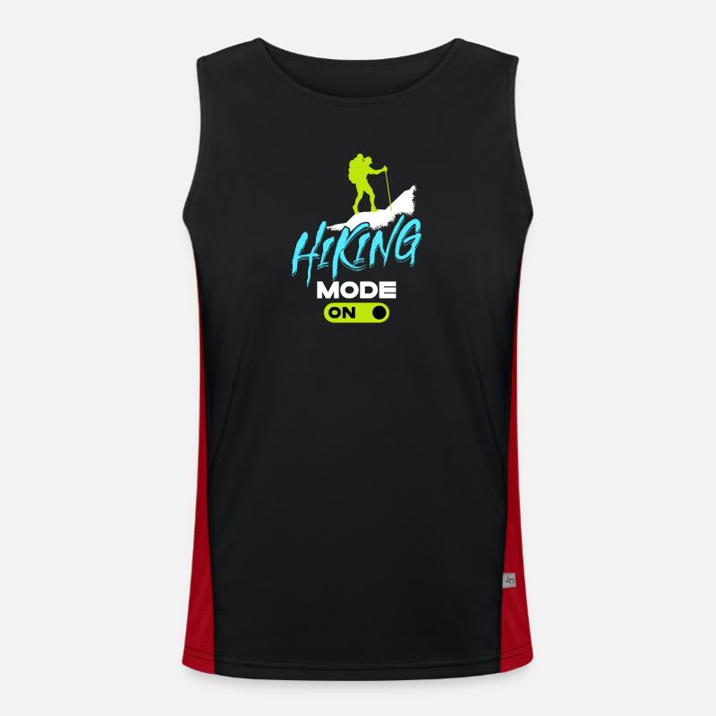 Glacier Hiking Hikers Mountains Statement Tours Men's Functional Contrast Tank Top 