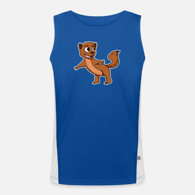 Wiesel Marder Funktionelles Kontrast-Tank Top für Männer 