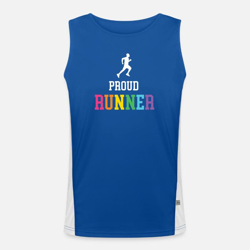 Fier coureur LGBT Débardeur respirant contrasté Homme 