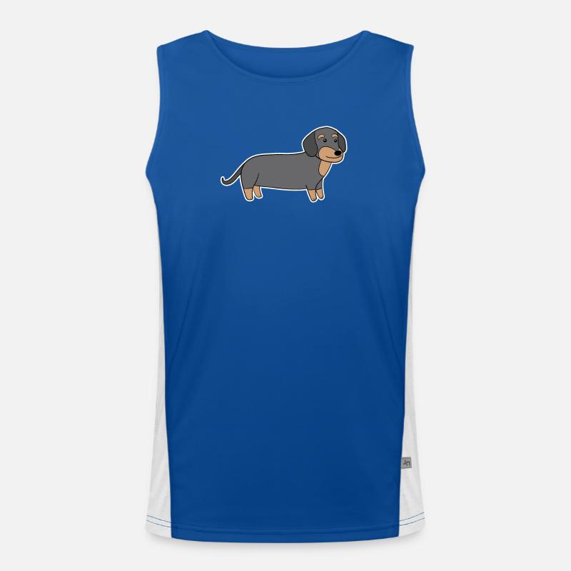 Dackel Dachshund Teckel Débardeur respirant contrasté Homme 