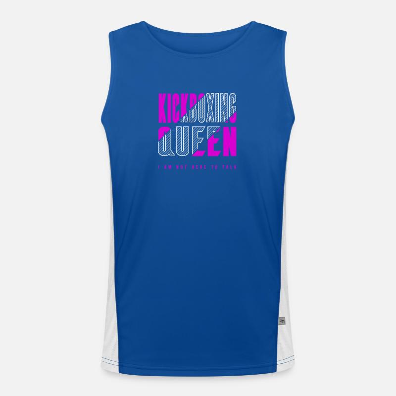 Kickboxen Königin Funktionelles Kontrast-Tank Top für Männer 