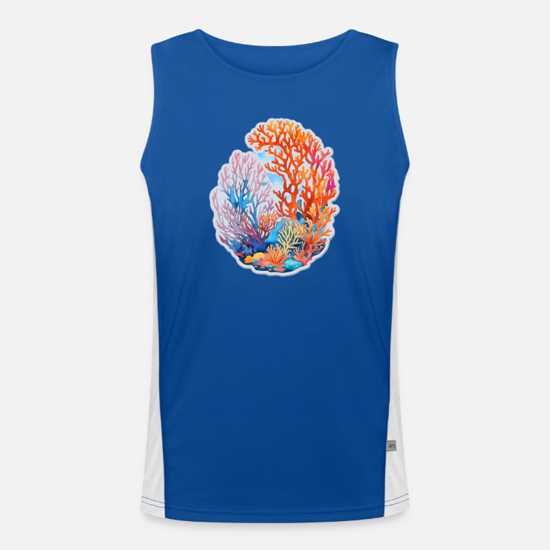 Corail Débardeur respirant contrasté Homme 