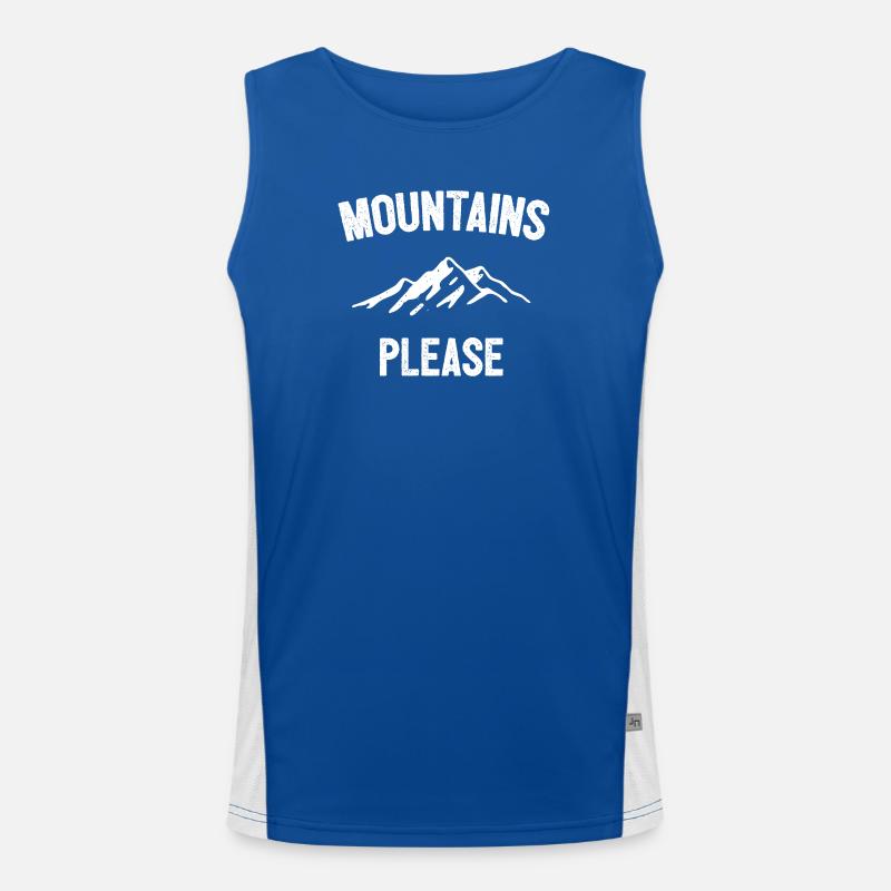Montagnes s’il vous plaît Débardeur respirant contrasté Homme 