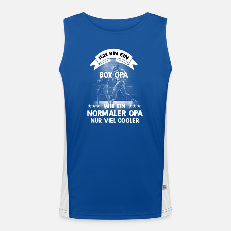 Box Opa Design Funktionelles Kontrast-Tank Top für Männer 