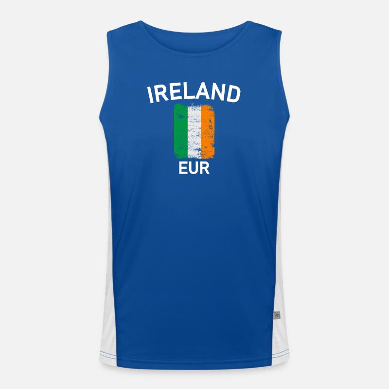 Drapeau de l’Irlande Débardeur respirant contrasté Homme 
