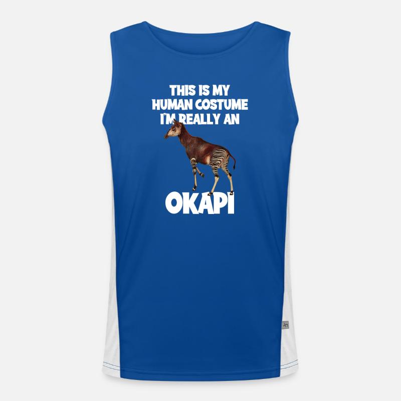 Okapi Zoo Expedition Men's Functional Contrast Tank Top 