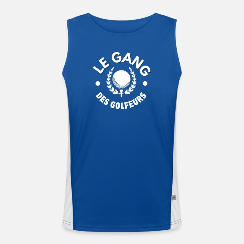 Golf, Golffan, Golfer Funktionelles Kontrast-Tank Top für Männer 