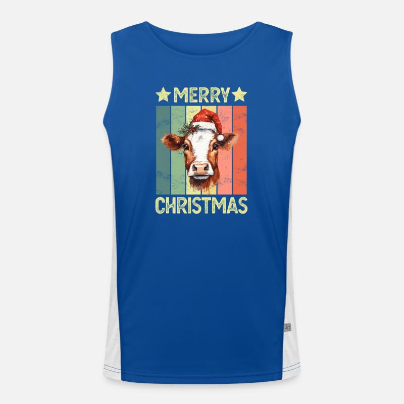 Noël des vaches Débardeur respirant contrasté Homme 