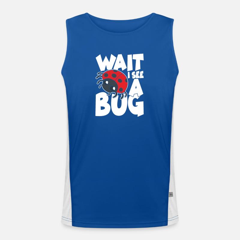 Wait i see a bug Funktionelles Kontrast-Tank Top für Männer 