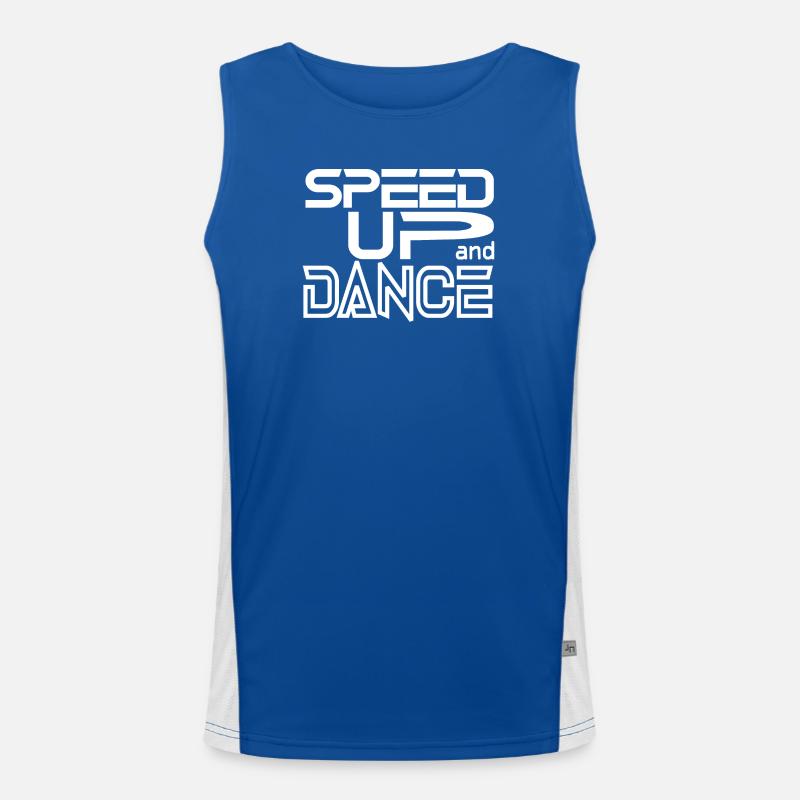 Accélérer et danser Débardeur respirant contrasté Homme 