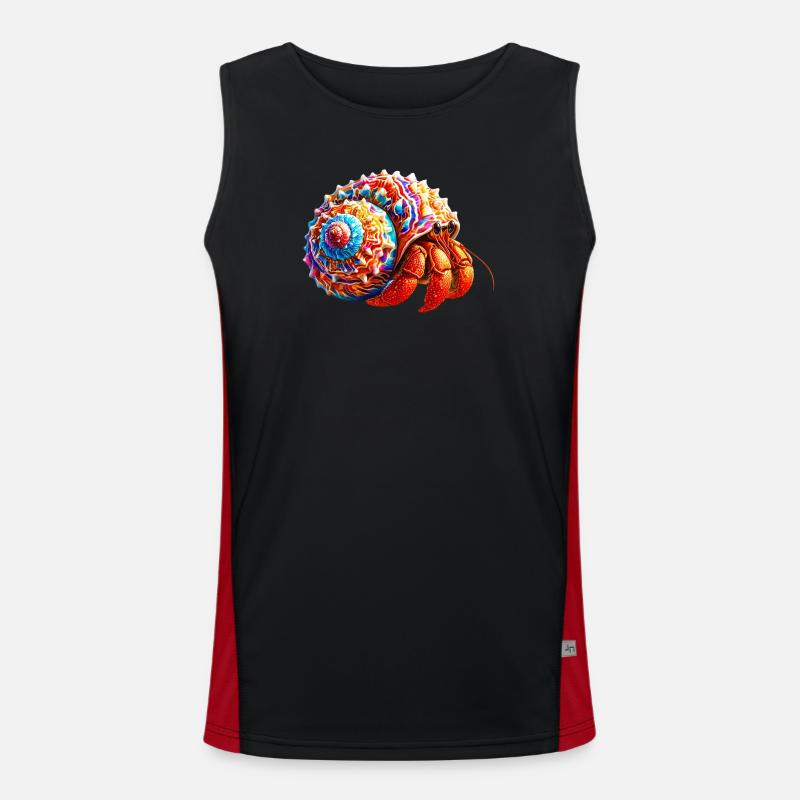 Hermit crab Men's Functional Contrast Tank Top 