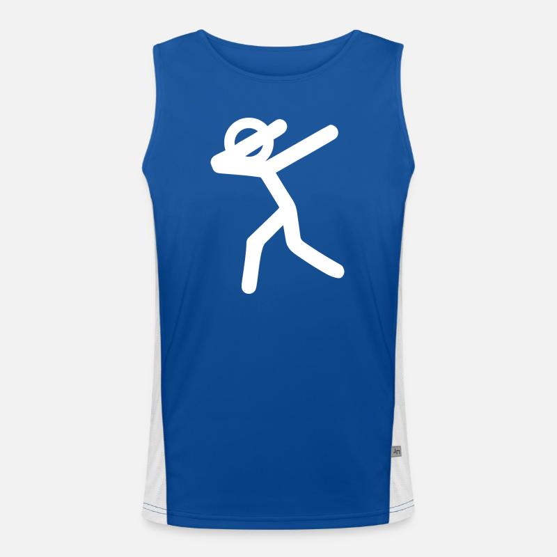 Dancing line in edge light Men's Functional Contrast Tank Top 