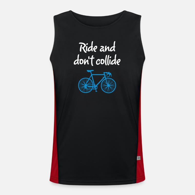 Ride Collide Roue Cool Dictons Anglais Vélo Débardeur respirant contrasté Homme 