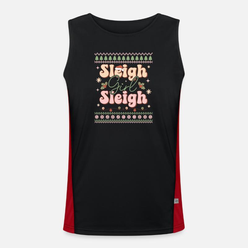 Hässlicher Weihnachtspullover Funktionelles Kontrast-Tank Top für Männer 