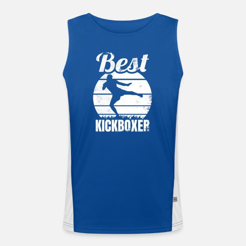 Bester Kickboxer Funktionelles Kontrast-Tank Top für Männer 