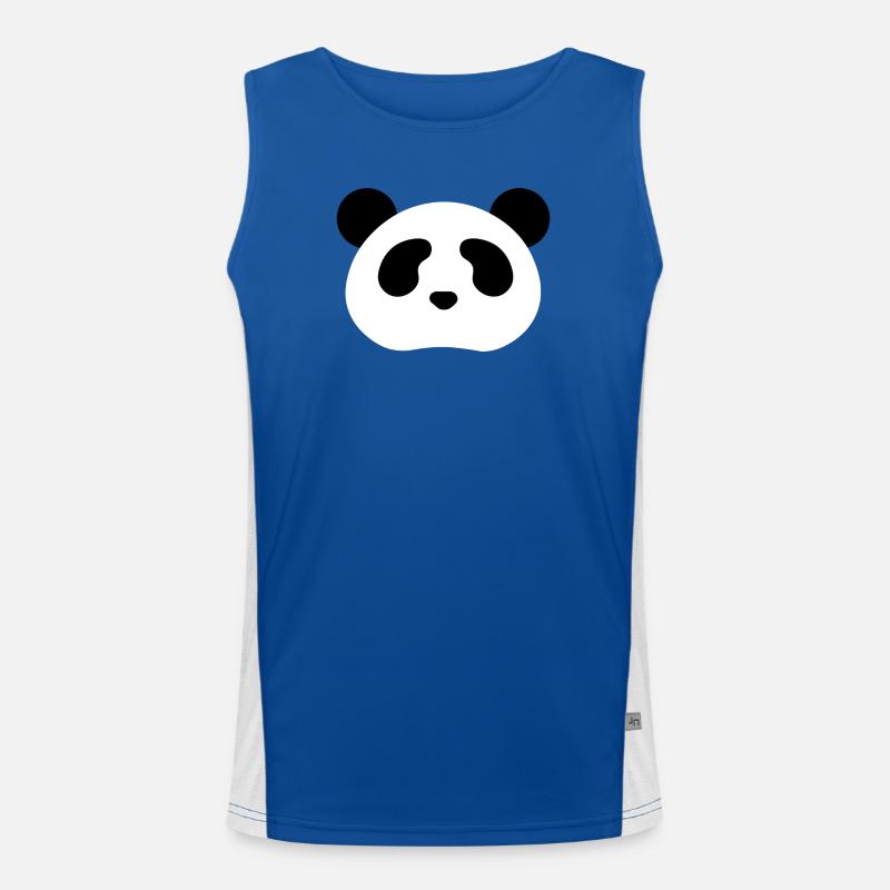 Panda Bear Men's Functional Contrast Tank Top 