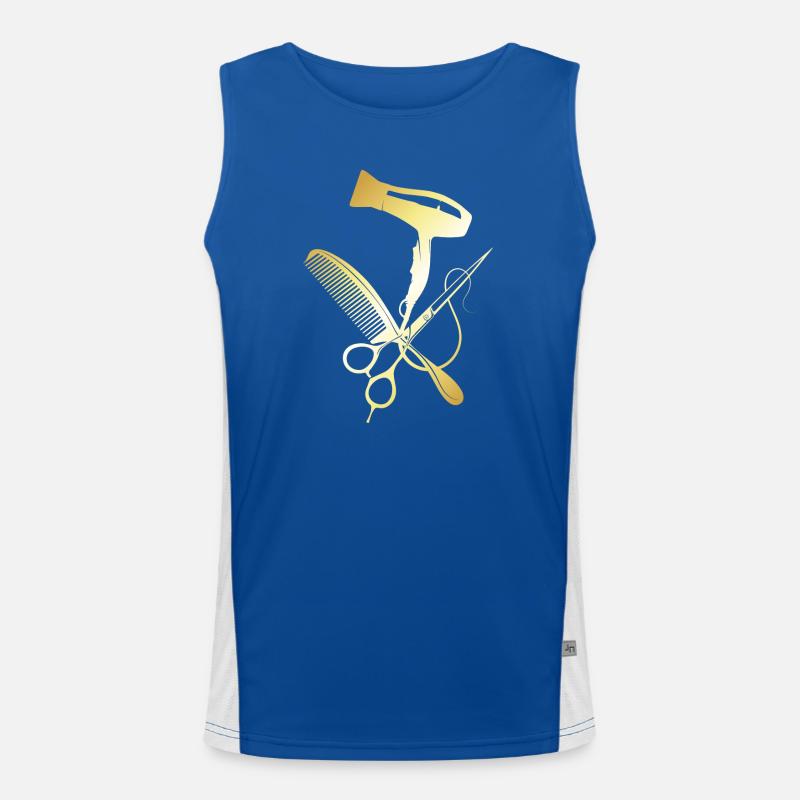 coiffeur, coiffeuse, salon de coiffure Débardeur respirant contrasté Homme 