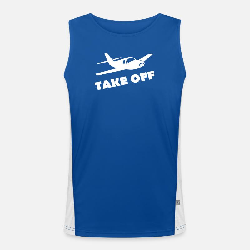 TAKE OFF Men's Functional Contrast Tank Top 