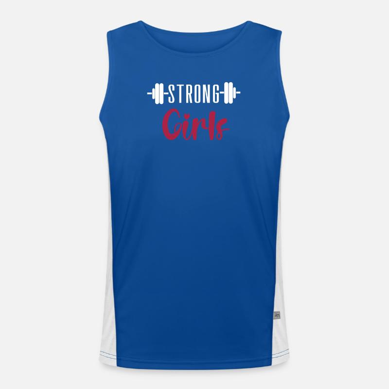 Starke Mädchen Funktionelles Kontrast-Tank Top für Männer 