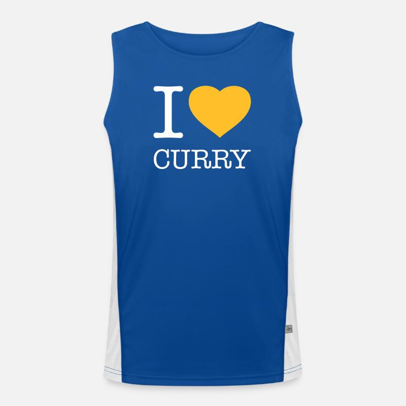 I LOVE CURRY Men's Functional Contrast Tank Top 