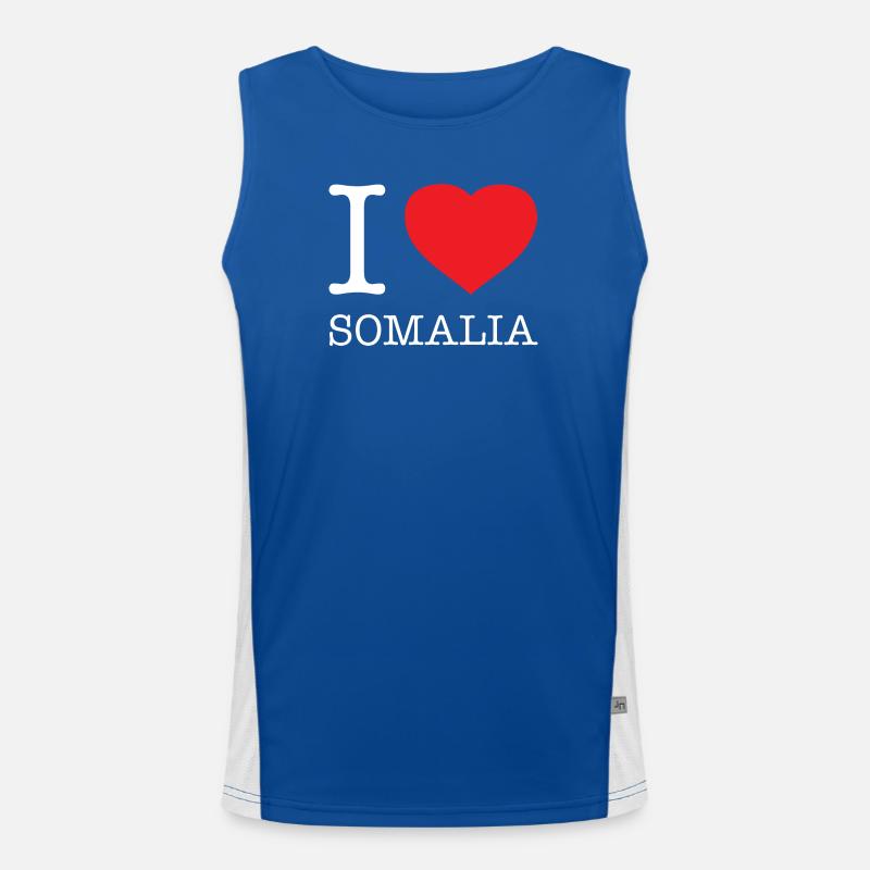 J’AIME LA SOMALIE Débardeur respirant contrasté Homme 