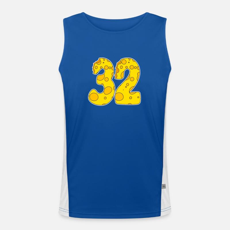 32 years old Lustig Käse Men's Functional Contrast Tank Top 