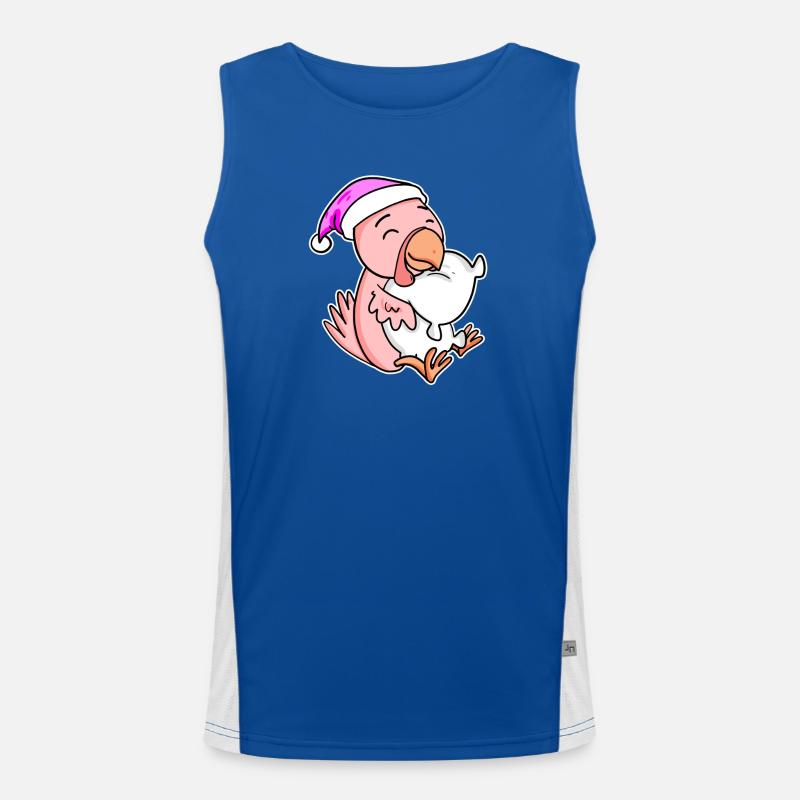 Chicken Tired Sleeping Sleeping Girl Men's Functional Contrast Tank Top 