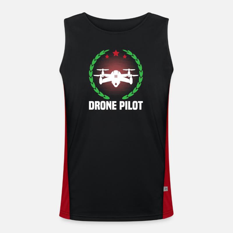 Pilote de drone Débardeur respirant contrasté Homme 