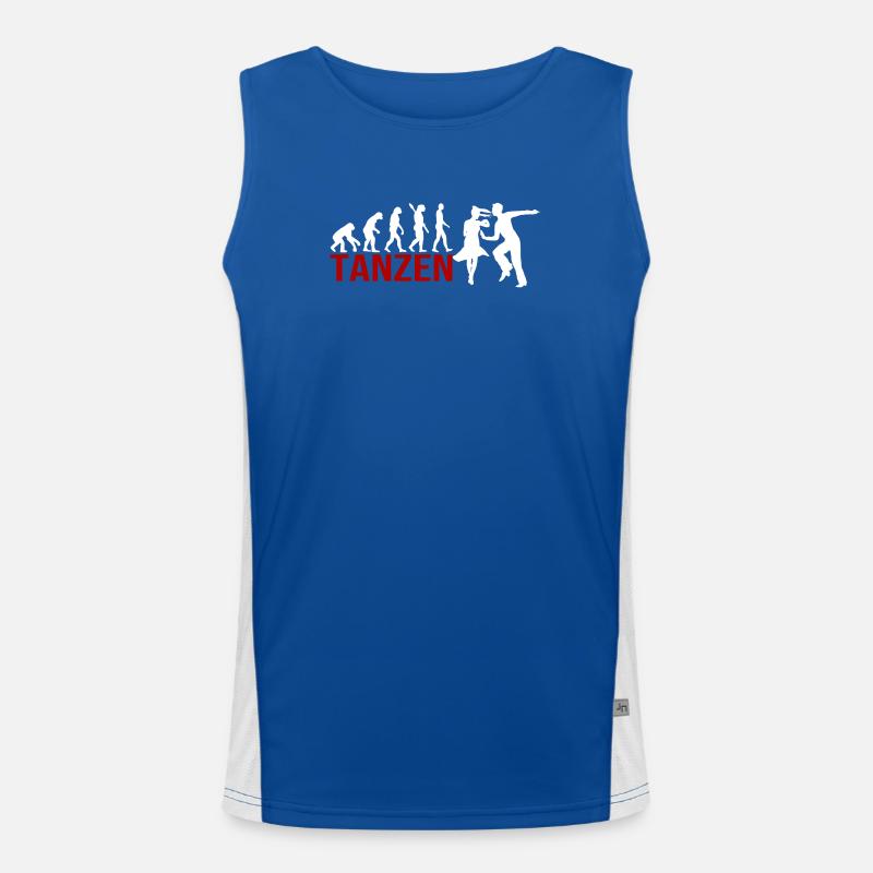 Evolution Tanzen Funktionelles Kontrast-Tank Top für Männer 